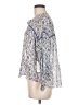 Saylor Blue Long Sleeve Blouse Size M - photo 5