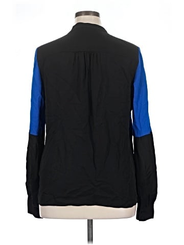 Diane von Furstenberg Long Sleeve Silk Top (view 2)