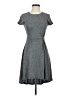 Halogen Solid Marled Gray Casual Dress Size XXS - photo 1