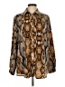 PrettyLittleThing 100% Polyester Animal Print Brown Long Sleeve Blouse Size 6 - photo 1
