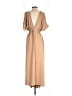 Unbranded 100% Polyester Tan Casual Dress Size S - photo 2