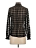 Zara Houndstooth Black Long Sleeve Blouse Size XS - photo 2