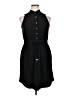 Avenue Solid Black Casual Dress Size 0X - photo 1