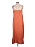 A New Day 100% Polyester Solid Orange Casual Dress Size L - photo 2