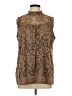 Onyx Brown Sleeveless Blouse Size L - photo 1