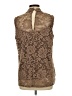 Onyx Brown Sleeveless Blouse Size L - photo 2