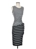 Max Studio Stripes Black Gray Casual Dress Size XS - photo 1