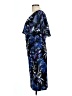 Connected Apparel Print Blue Cocktail Dress Size 12 - photo 5