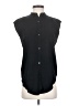 Helmut Lang 100% Viscose Solid Black Sleeveless Button-Down Shirt Size XS - photo 1