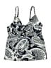 Lands' End Paisley Blue Swimsuit Top Size 2 - photo 1