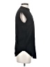 Helmut Lang 100% Viscose Solid Black Sleeveless Button-Down Shirt Size XS - photo 4