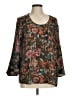 Tolani 100% Silk Brown 3/4 Sleeve Silk Top Size M - photo 1
