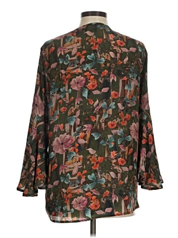 Tolani 3/4 Sleeve Silk Top (view 2)