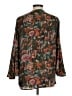 Tolani 100% Silk Brown 3/4 Sleeve Silk Top Size M - photo 2