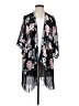 Xhilaration 100% Polyester Black Kimono Size S - photo 1