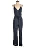 Daniel Rainn 100% Rayon Checkered-gingham Blue Jumpsuit Size M - photo 1