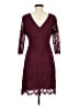 MSLG 100% Polyester Burgundy Cocktail Dress Size M - photo 2