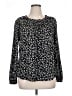 Style&Co 100% Rayon Animal Print Black Long Sleeve Blouse Size XL - photo 1