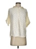 Universal Thread 100% Rayon Polka Dots Ivory Short Sleeve Blouse Size XS - photo 1