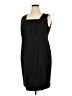Perceptions Solid Black Cocktail Dress Size 18W - photo 1