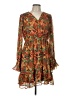 Jodifl 100% Polyester Print Orange Cocktail Dress Size L - photo 1