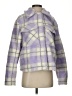 7 For All Mankind 100% Polyester Plaid Purple Pullover Sweater Size S - photo 1