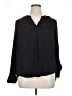 Simply Vera Vera Wang 100% Polyester Black Long Sleeve Blouse Size XL - photo 1