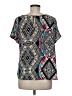 Xhilaration 100% Polyester Black Short Sleeve Blouse Size M - photo 2