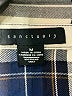 Sanctuary 100% Rayon Plaid Gray Long Sleeve Button-Down Shirt Size M - photo 7