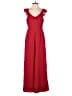 Line & Dot 100% Polyester Red Jumpsuit Size XS - photo 1