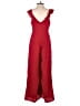 Line & Dot 100% Polyester Red Jumpsuit Size XS - photo 2