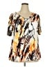 Unbranded Orange Short Sleeve Blouse Size 3XL - photo 1
