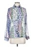 Zara Paisley Blue Long Sleeve Blouse Size S - photo 1