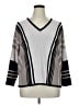 T Tahari Stripes Gray Tan Pullover Sweater Size 1X - photo 1