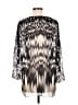 Roberto Cavalli Silver Brown 3/4 Sleeve Blouse Size XL - photo 2