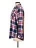 Tolani 100% Rayon Plaid Blue Long Sleeve Button-Down Shirt Size M - photo 5