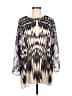Roberto Cavalli Silver Brown 3/4 Sleeve Blouse Size XL - photo 1