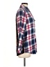 Tolani 100% Rayon Plaid Blue Long Sleeve Button-Down Shirt Size M - photo 4