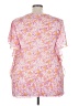 YUMMY PLUS 100% Polyester Pink Short Sleeve Blouse Size 3X - photo 2