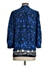 Banana Republic 100% Polyester Blue 3/4 Sleeve Blouse Size S - photo 2