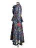 Warm Gray Blue Casual Dress Size 8 (3) - photo 5