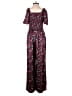 Draper James 100% Polyester Floral Red Jumpsuit Size XS - photo 2
