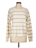 J.Crew Factory Store Stripes Ivory Pullover Sweater Size L - photo 1