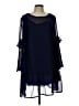 ASOS 100% Polyester Solid Blue Cocktail Dress Size 12 - photo 1