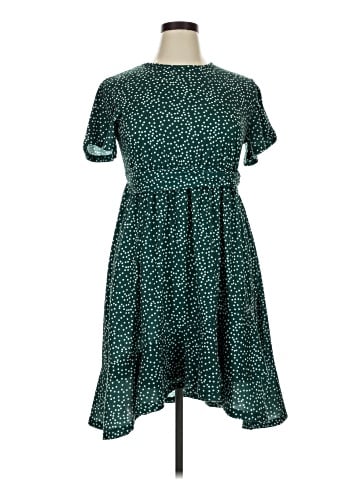 Tickled Teal Casual Dress (view 1)