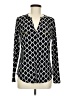 INC International Concepts Black Long Sleeve Blouse Size M - photo 1