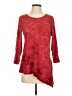 DressBarn Red Long Sleeve Top Size S - photo 1