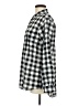 MICHAEL Michael Kors Checkered-gingham Black Long Sleeve Blouse Size M - photo 5