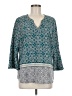 Dana Buchman Teal 3/4 Sleeve Blouse Size M - photo 1