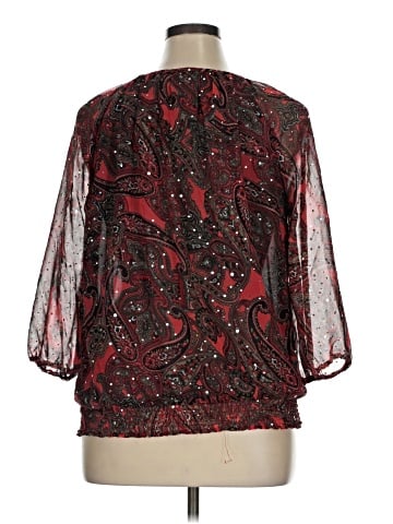 Cathy Daniels 3/4 Sleeve Blouse (view 2)